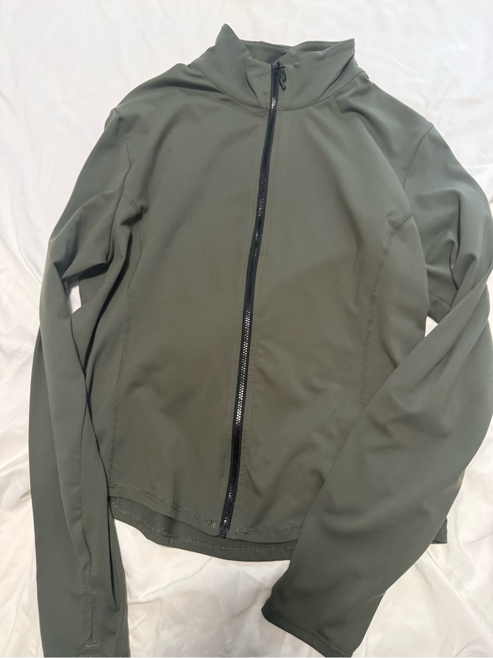 Women’s Olive Green Full-Zip Jacket